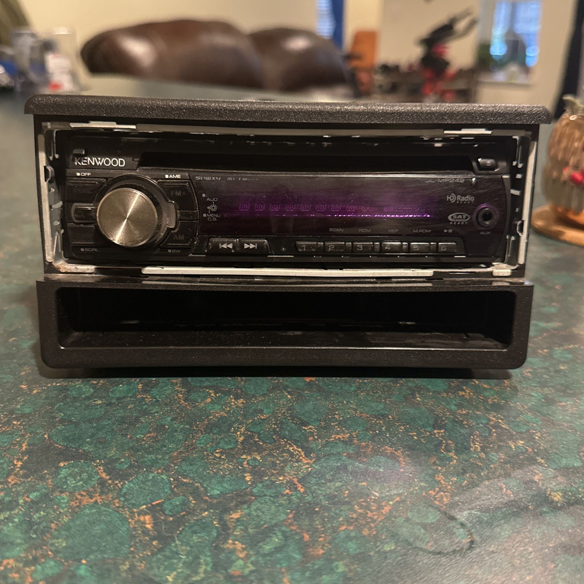 Kenwood Car Stereo W/ Fitted Attachments
