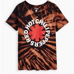 Torrid Red Hot Chili Peppers Black Tie Dye Tee Shirt Women Plus Size 3 3x 22/24