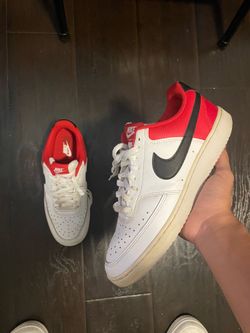 Nike Court Vision Low White University Red Black