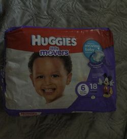 Huggies diapers size 6