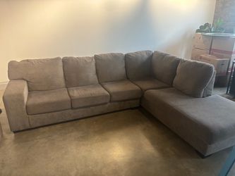 Grey large sectional