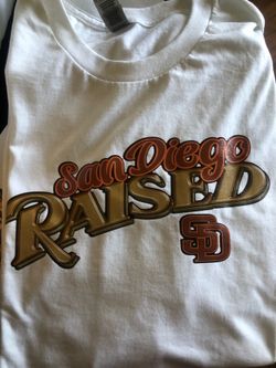 San Diego raised Sd white shirt