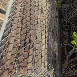 5 Rolls Of chain link Fencing 6 Feet High 10 Feet Wide