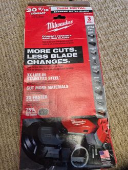 Milwaukee compact band saw blades