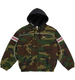 Supreme Nike Nylon Hooded Jacket Woodland Camo (FW26) – Sizes XL, M