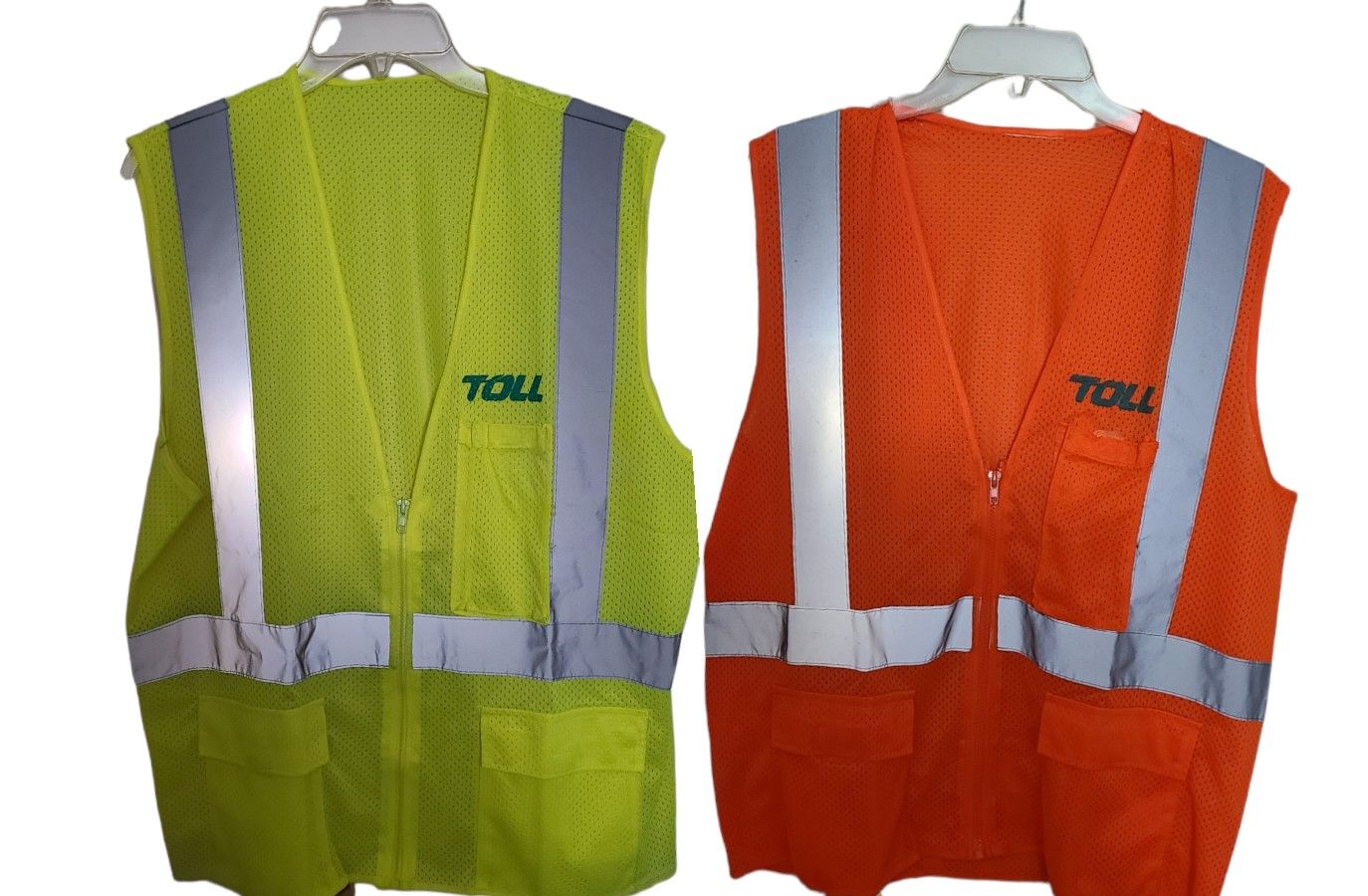 Safety Vest Reflective
Pack of 10
8 Yellow Vests
2 Orange Vests
