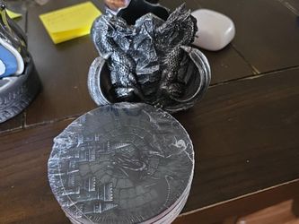 Dragon Coaster Set with Holder