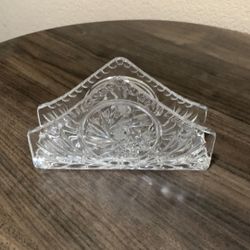American Brilliant Period Serving Dish, Napkin Holder, And Decantor 