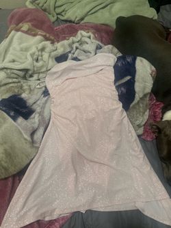 Pink sparkly dress sizes medium