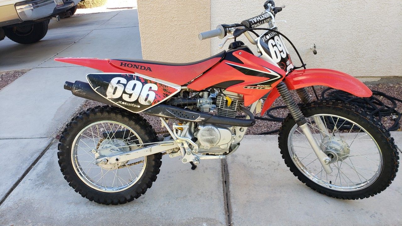 2008 Honda CRF100. Runs great, good kids bike. Great condition, well maintained.
