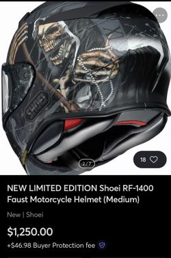 SHOEI RF-1400 motorcycle helmet