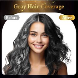 Black Hair Dye Shampoo 3 in 1 with Herbal Natural Ingredients, Hair Color Shampoo for Women or Men for Instant Gray Hair Coverage, Lasting 30 Days, Ch