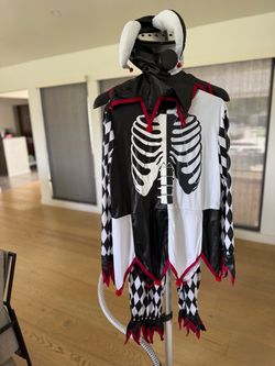 Skeleton sinister Jester Halloween Costume