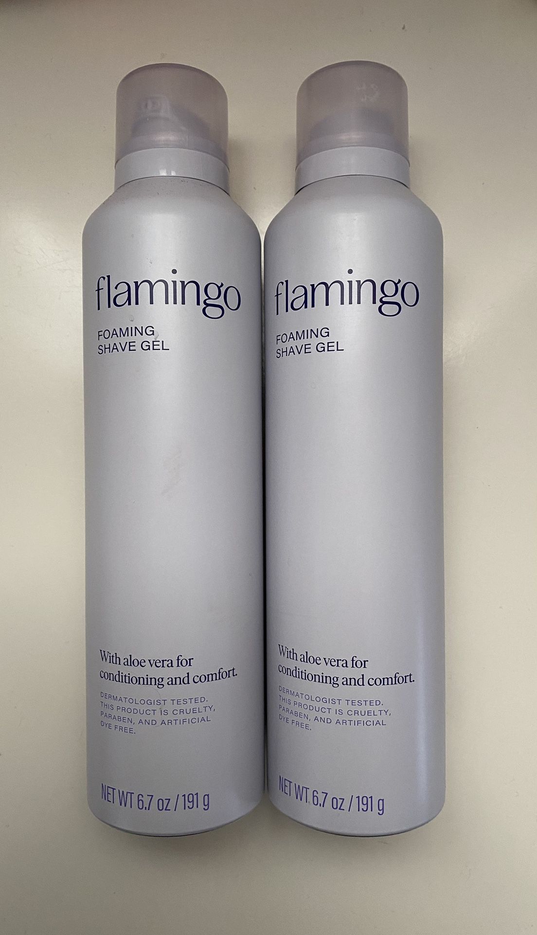 Flamingo shave gel