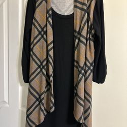 Vestido Negro Con Chaqueta 