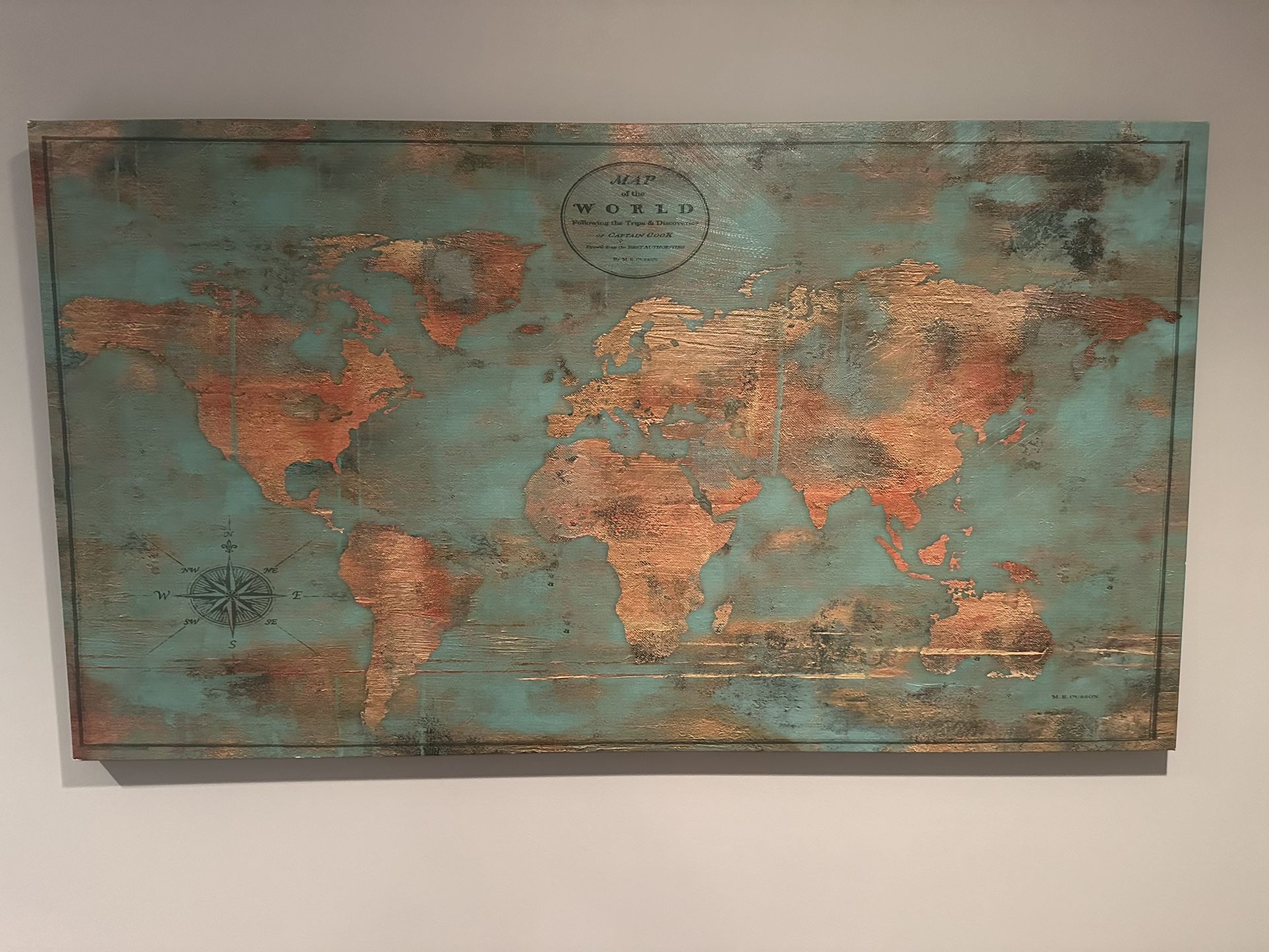 Canvas Of World Map