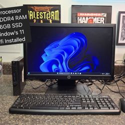 Dell Optiplex 3060 SFF Desktop Computer With Monitor Keyboard And Mouse Included