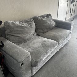 Gray Loveseat 