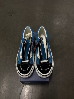 Blue pearlized vans