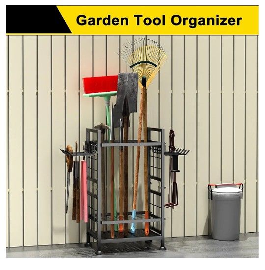 NEE - 3 Tier Garden Tool Organizer, Black