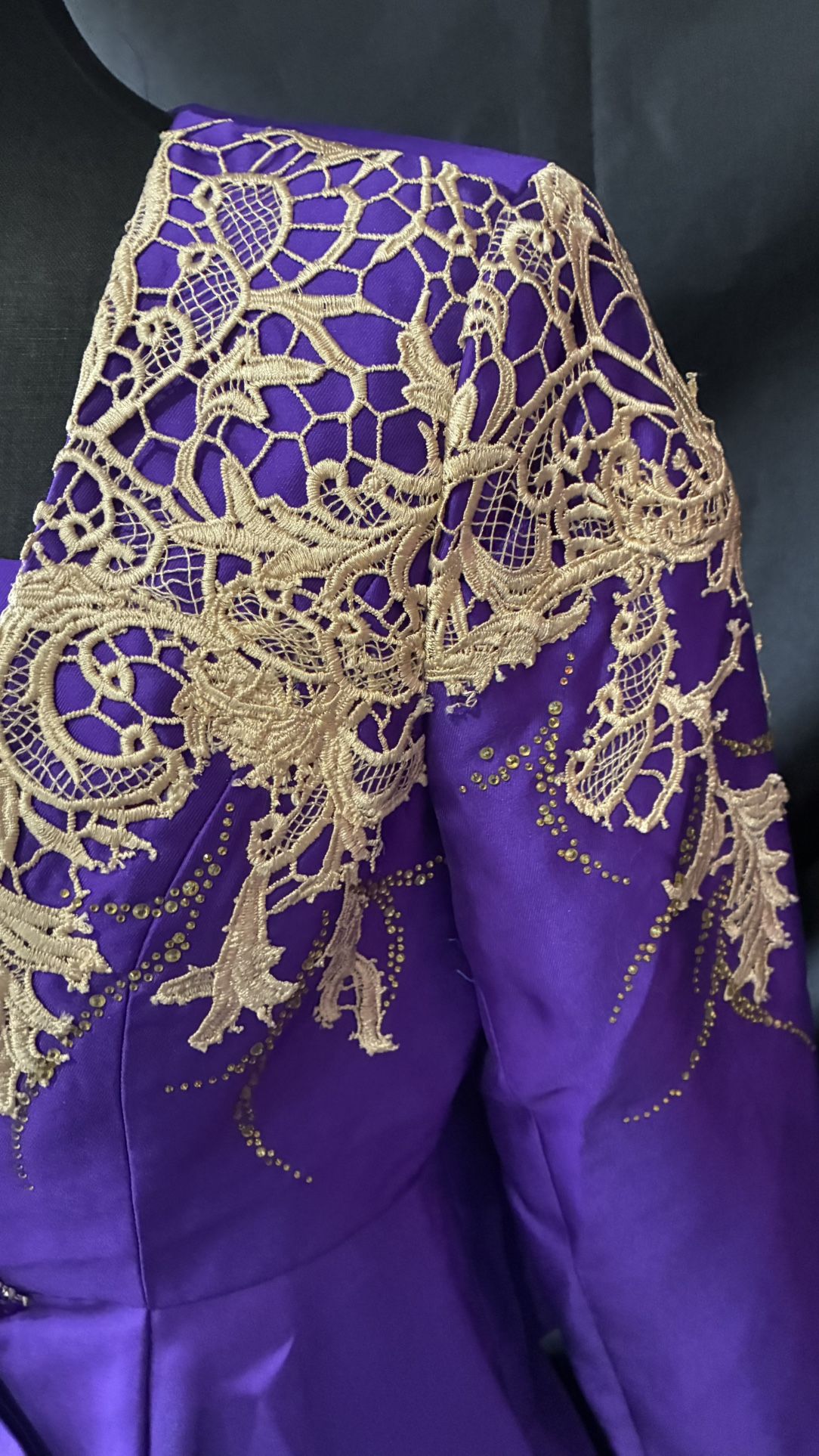 Purple Blouse And Skirt