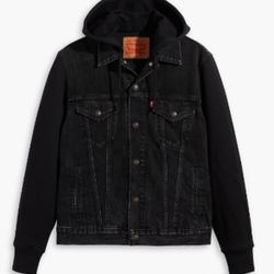 LEVI’S HYBRID HOODIE TRUCKER JACKET size XL