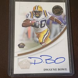 2007 LSU Dwayne Bowe Autographed Rookie Card