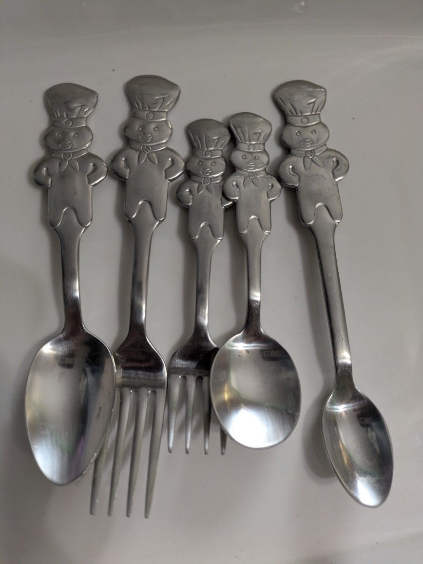 Pillsbury Doughboy Silverware Set