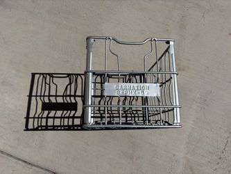 Vintage 1959 Carnation dairy antique metal milk crate in good condition