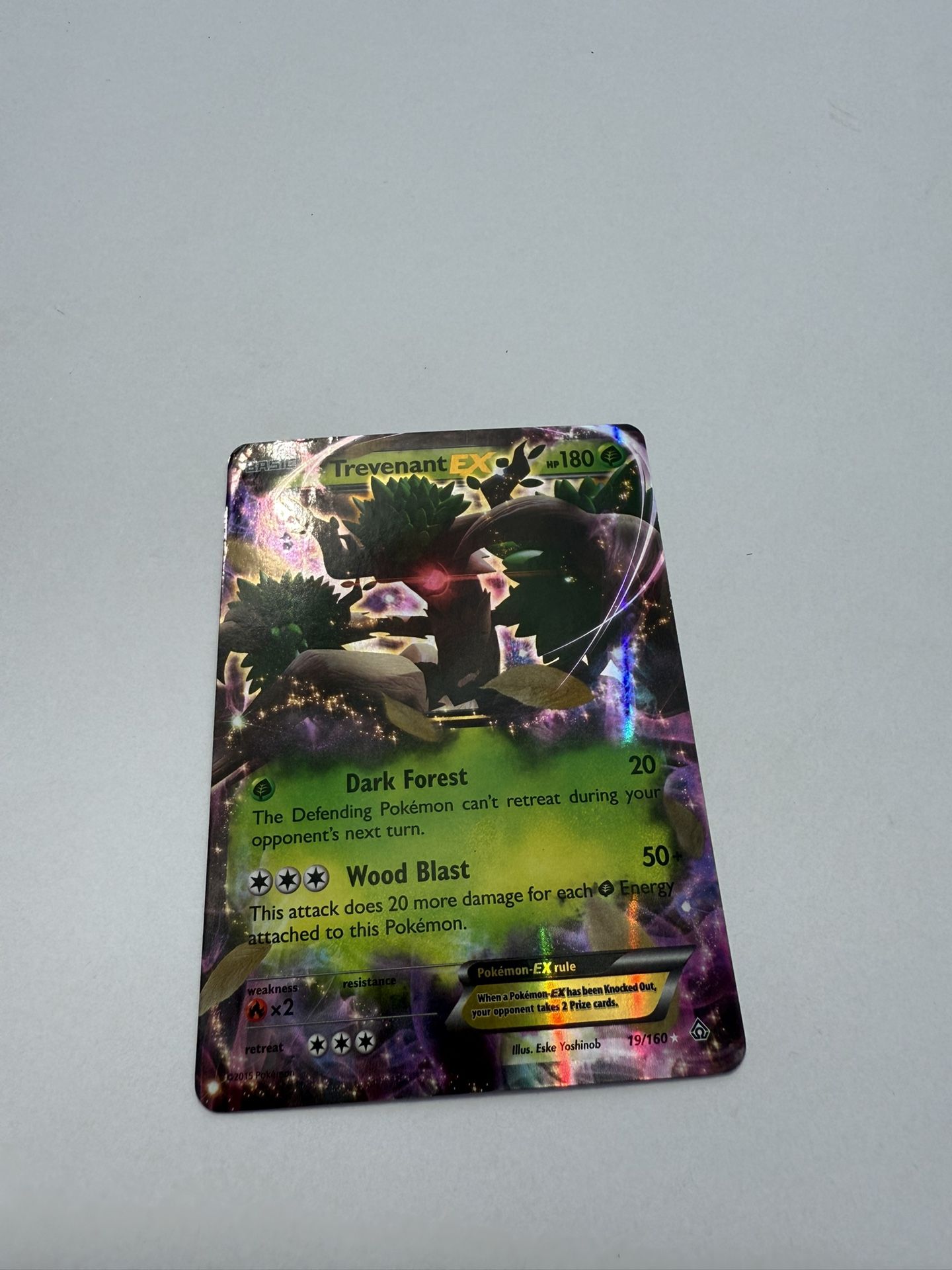 Trevenant EX 19/160 Ultra Rare Holo - 2015 Pokemon XY Primal Clash LP