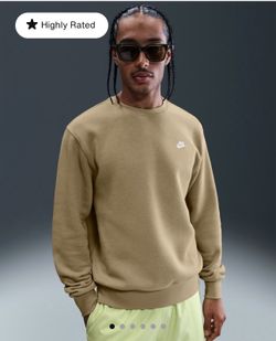 Nike Tan/Biege Crewneck Sweater (men/M/NWT)