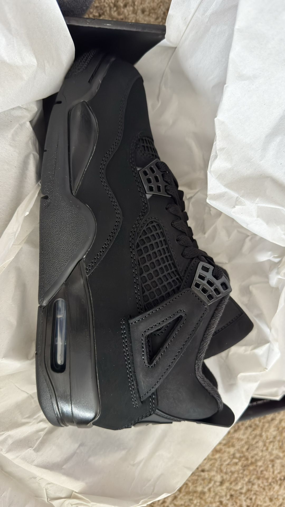 Jordan Retro 4 Black Cats Size 8