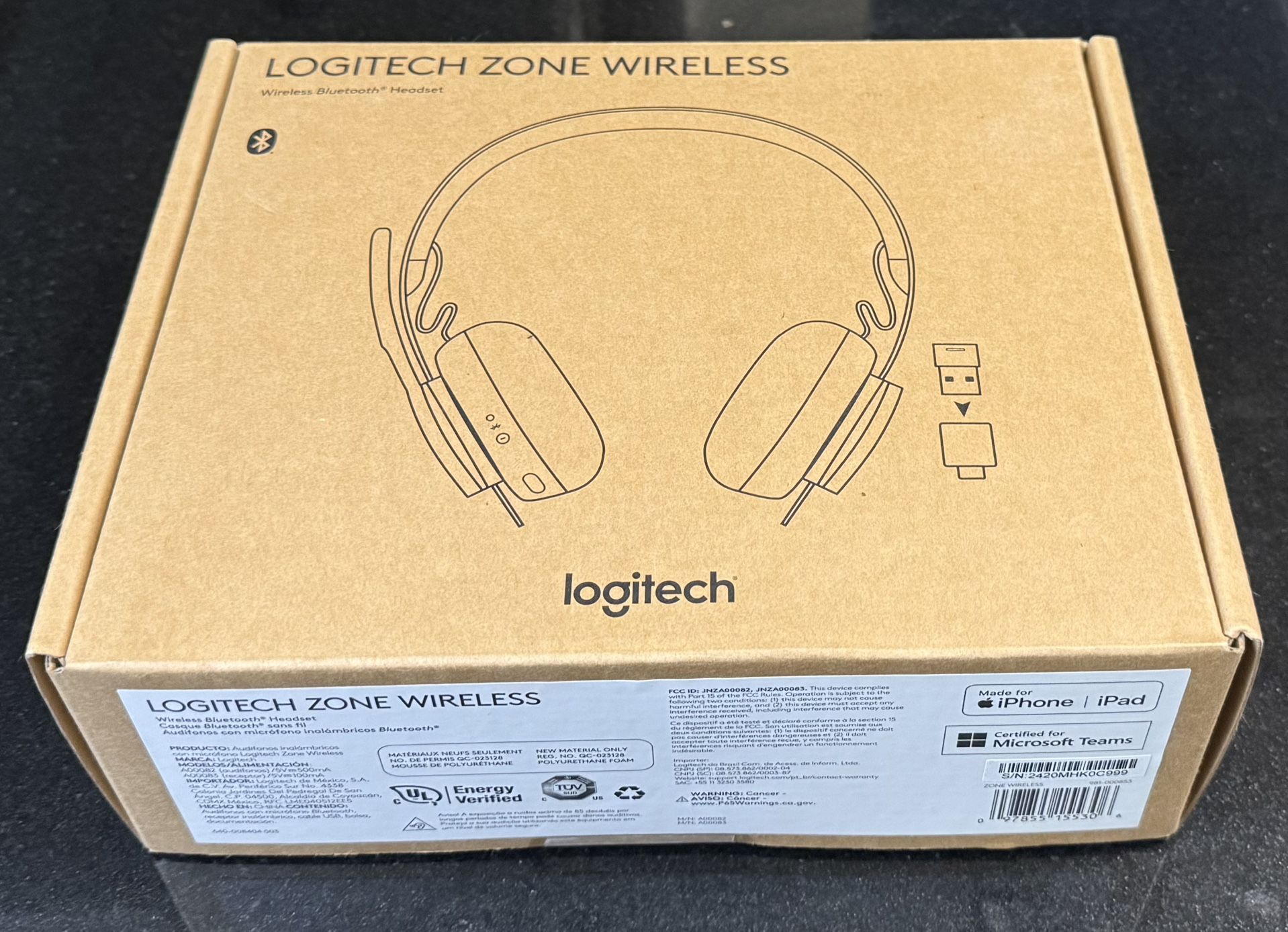 🎧🎤 Logitech Wireless Headset/Headphones, USB Chip, Bluetooth (brand new)