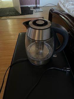 Chefman 1.8L Glass Electric Tea Kettle w/ Tea Infuser
