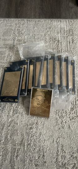 Baseball Willy Mays 22k gold plated cards