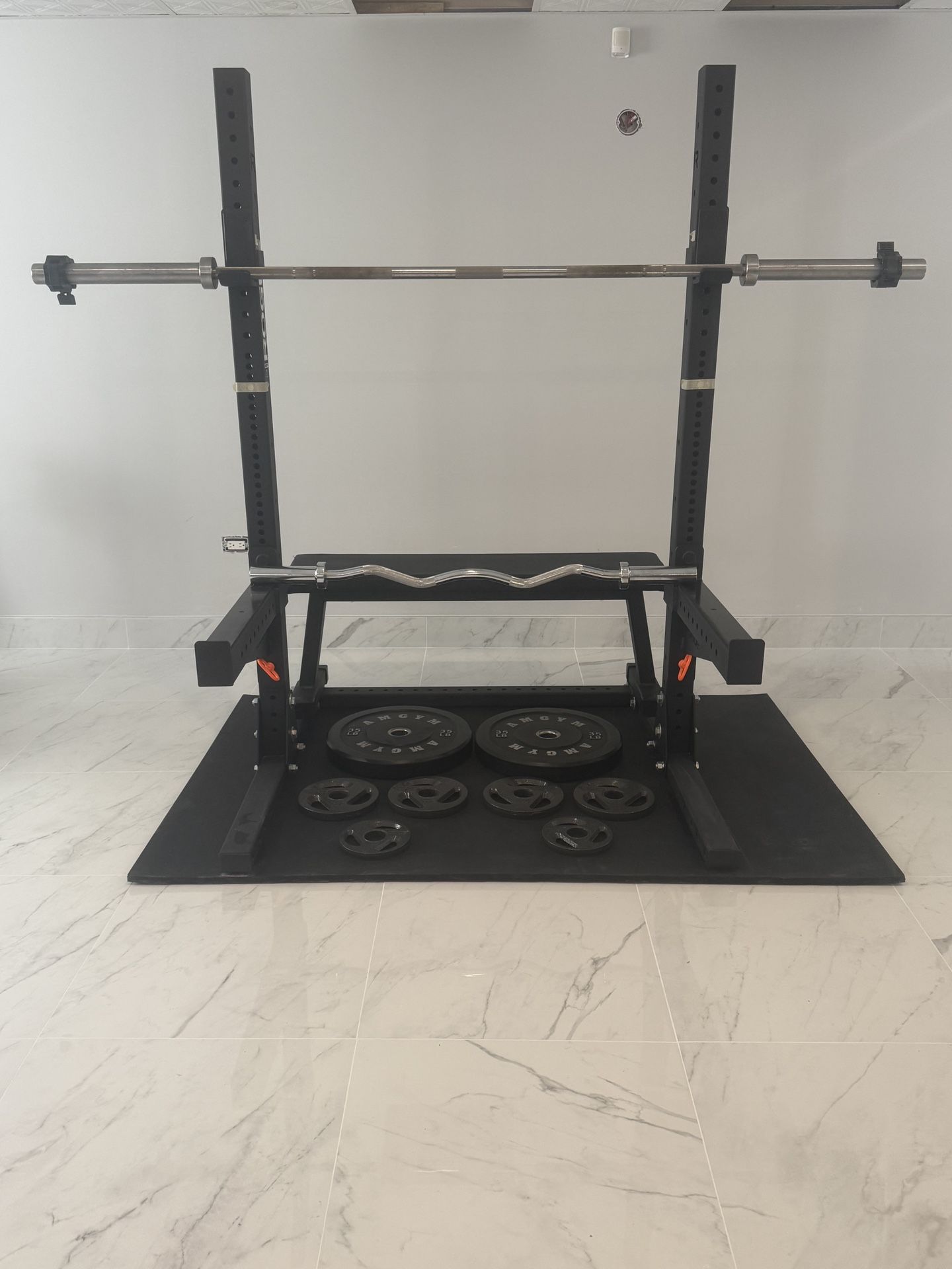 Squat Rack with Bench/Bars/Weights