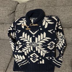 Polo by Ralph Lauren Hand Knit Merino Wool & Alpaca Snowflake Sweater Size Large