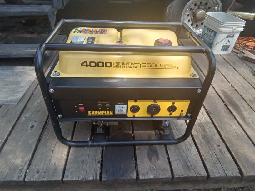 Champion 196cc, 4000 Watt Generator, Works Great. $150.00.