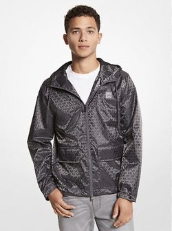 Michael Kors Mens Logo Ciré Anorak (Windbreaker)