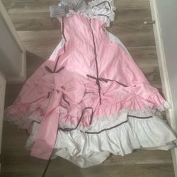 Curl phantom hive pink Dress Cosplay