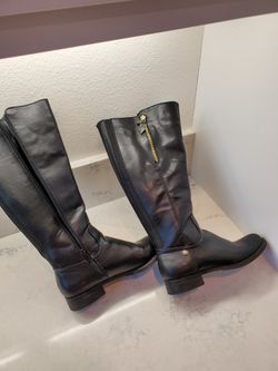 Womens Black Boots 12 In. Guess Size 6