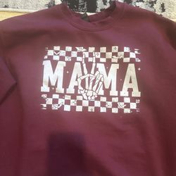 Mama Crewneck Sweatshirt Pullover Size Medium 