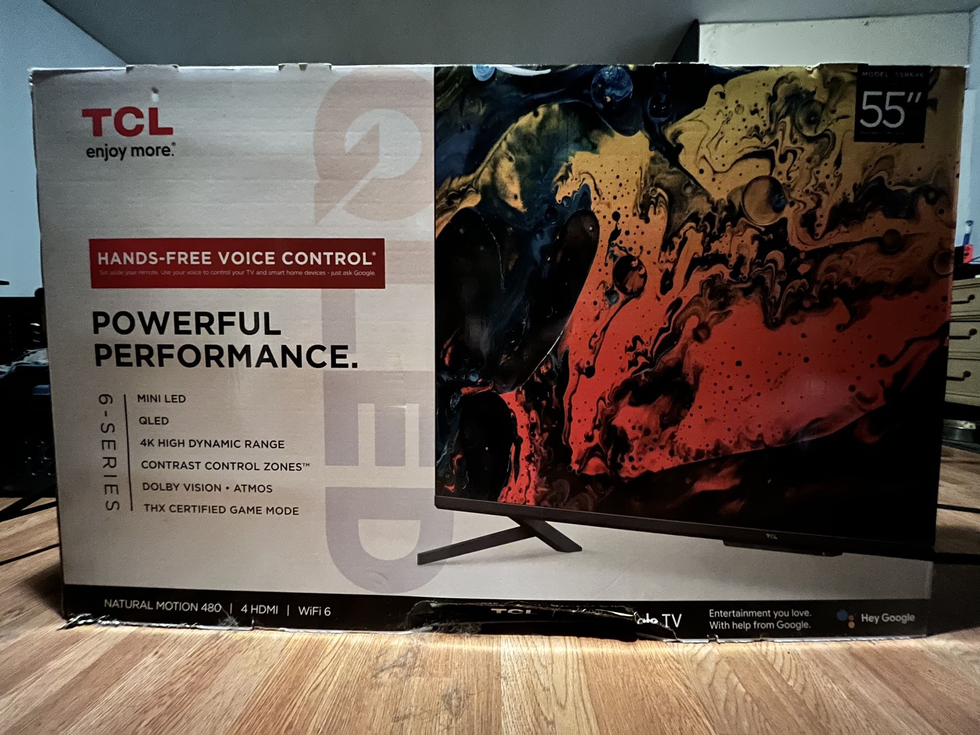 TCL 50” 4k TV (50S435) *NOT ORIGINAL BOX*