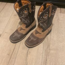 Size 9 Mexican Square Toe Boots