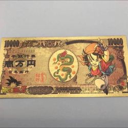 Pan (Dragon Ball Z) 24k Gold Plated Banknote
