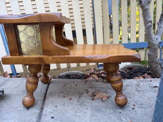 Vintage Two-Tier Step End Table