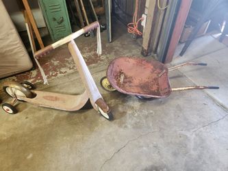 Radio Flyer Scooter and Wheelbarrow