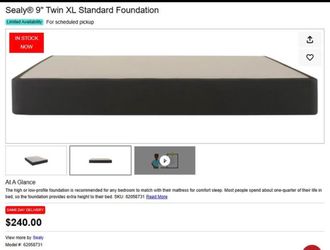 2 Sealy 9" Twin XL Standard Foundation obo