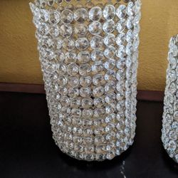 Cristal Glass Candle Holder Mirrored