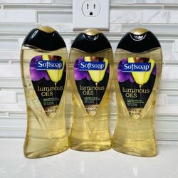 3-15FL OZ Softsoap Luminous Oils Body Wash